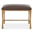 Reform Small Bench - Gold / Dark Brown by Uttermost - View 1