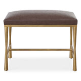 Reform Small Bench - Gold / Dark Brown by Uttermost - View 1