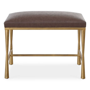 Reform Small Bench - Gold / Dark Brown by Uttermost - View 1