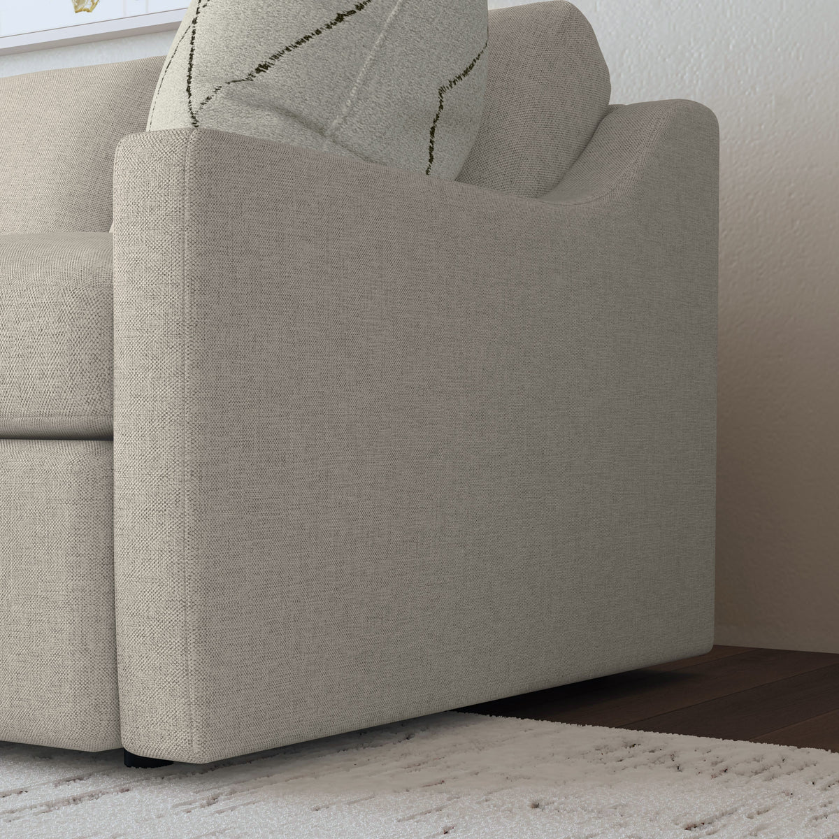 Sky Fabric Upholstered Sofa | Flexsteel