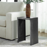In The Groove Aluminum Accent Table - Black by Uttermost - View 2