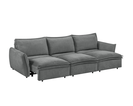 Eaden Gray Chenille Power Sofa w/Sleeper - sold by Home Elegance USA