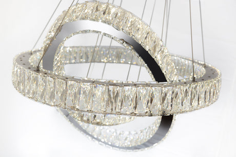 Crystal Elegance LED Chandelier // 2 Ovals  | Finesse - sold by Home Elegance USA