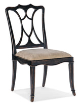 Charleston Upholstered Seat Side Chair (Set of 2) - Black by Hooker Furniture - View 1