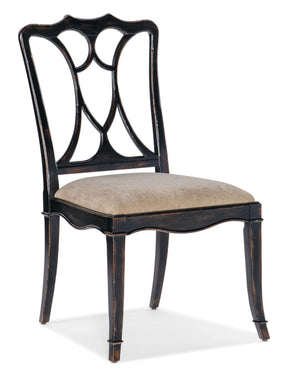 Charleston Upholstered Seat Side Chair (Set of 2) - Black by Hooker Furniture - View 1