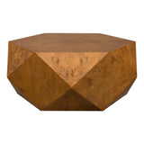 Hughes Geometric Coffee Table - Dark Brown by Uttermost - View 4