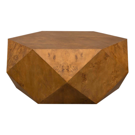 Hughes Geometric Coffee Table - Dark Brown by Uttermost - View 4