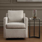 Tisdell Swivel/Glider Chair Cream - White by Uttermost - View 2