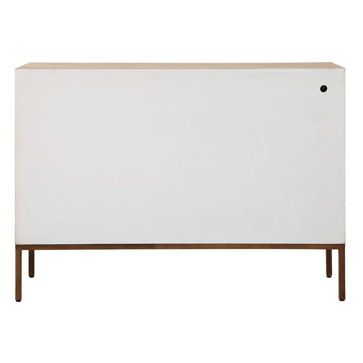 Weimar 2 Door Cabinet White / Woodtone - White / Light Brown by Uttermost - View 8