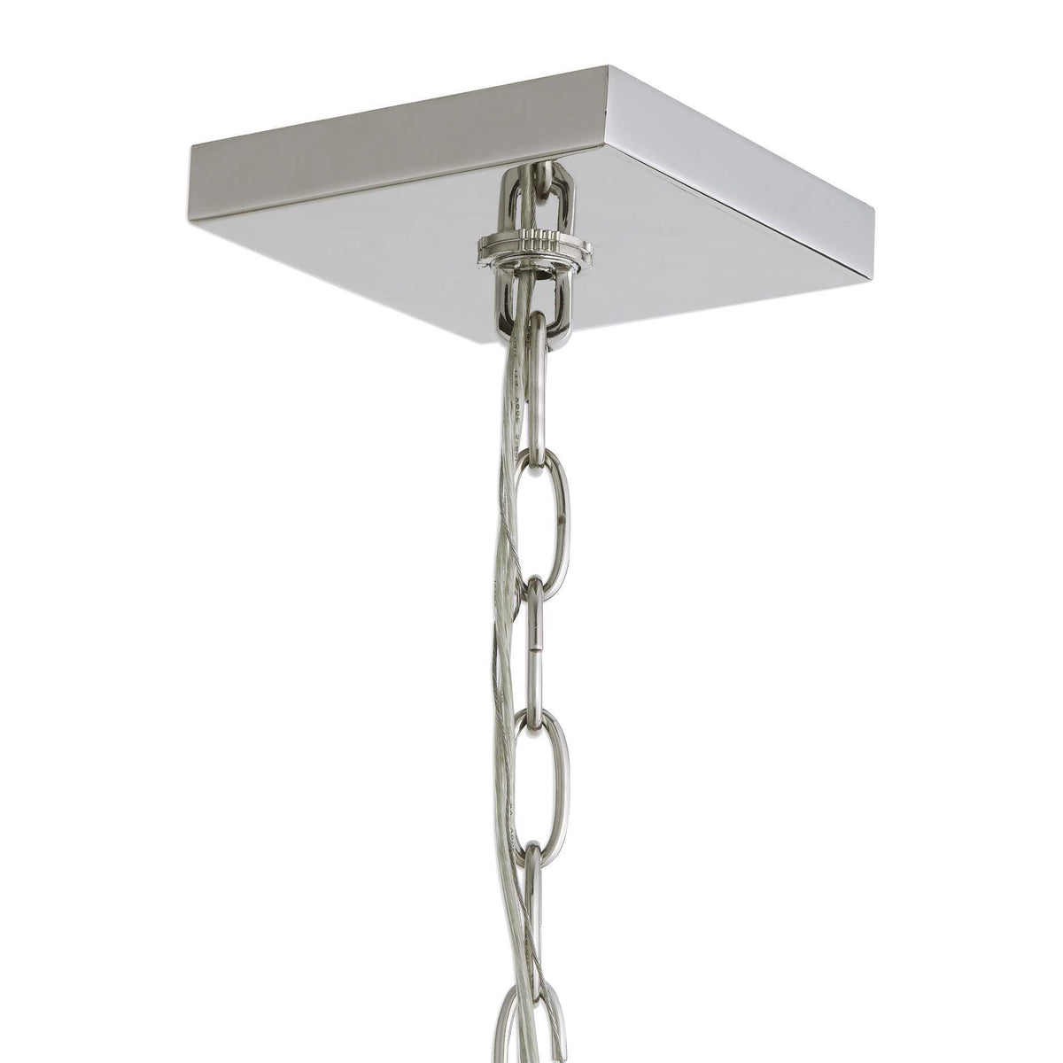 Euclid 6 Light Cube Pendant Nickel - Silver by Uttermost - View 5