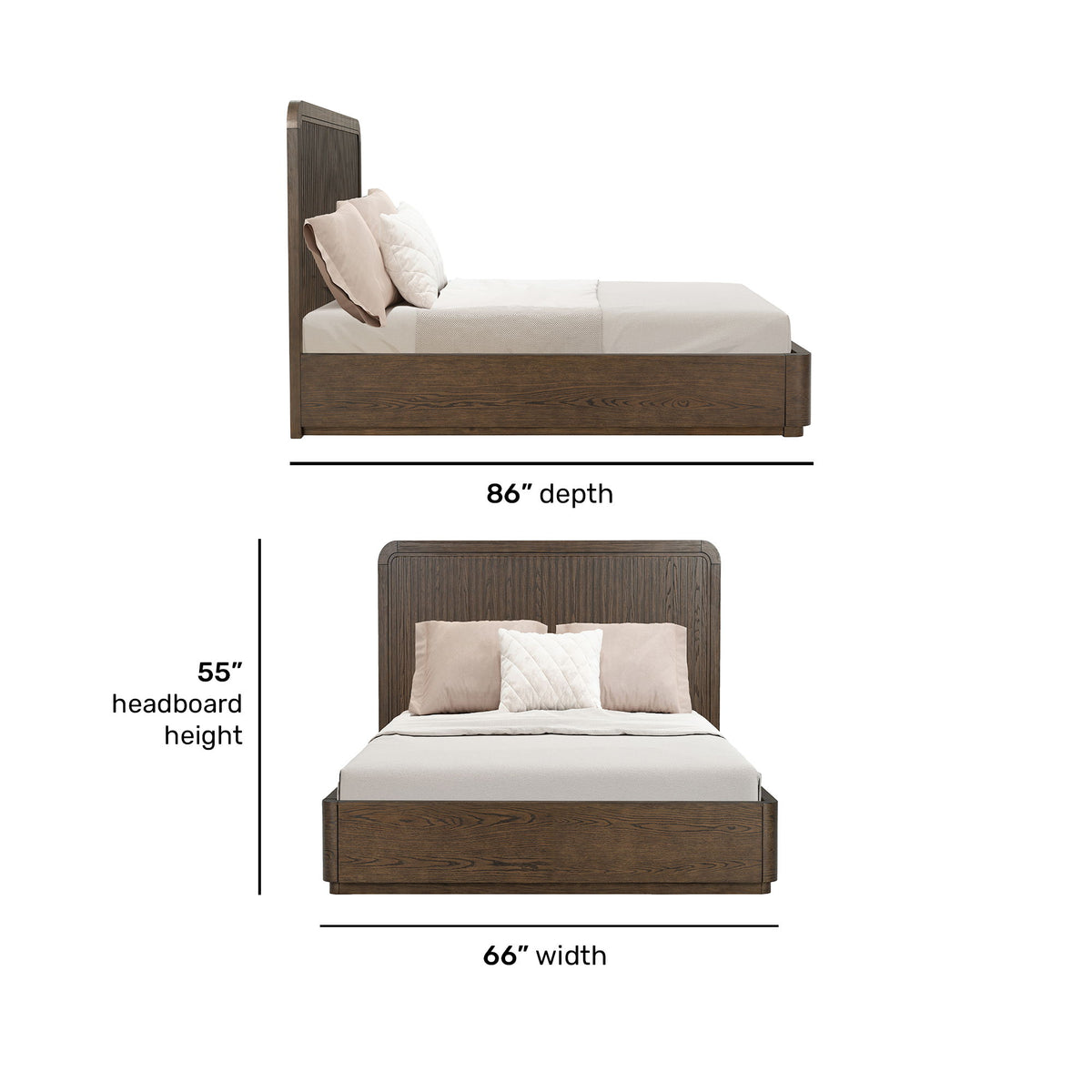 Athens Queen Panel Bed - Dark Brown | Flexsteel