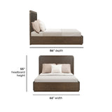 Athens Queen Panel Bed - Dark Brown | Flexsteel