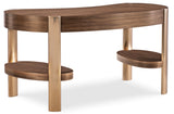 Eleana Writing Desk Medium Wood / Gold - Dark Brown / Gold by Hooker Furniture - View 4