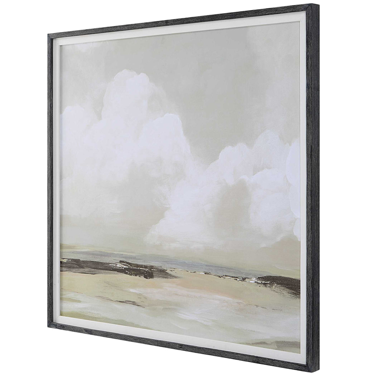 Soft Clouds Framed Print - Silver by Uttermost - View 4