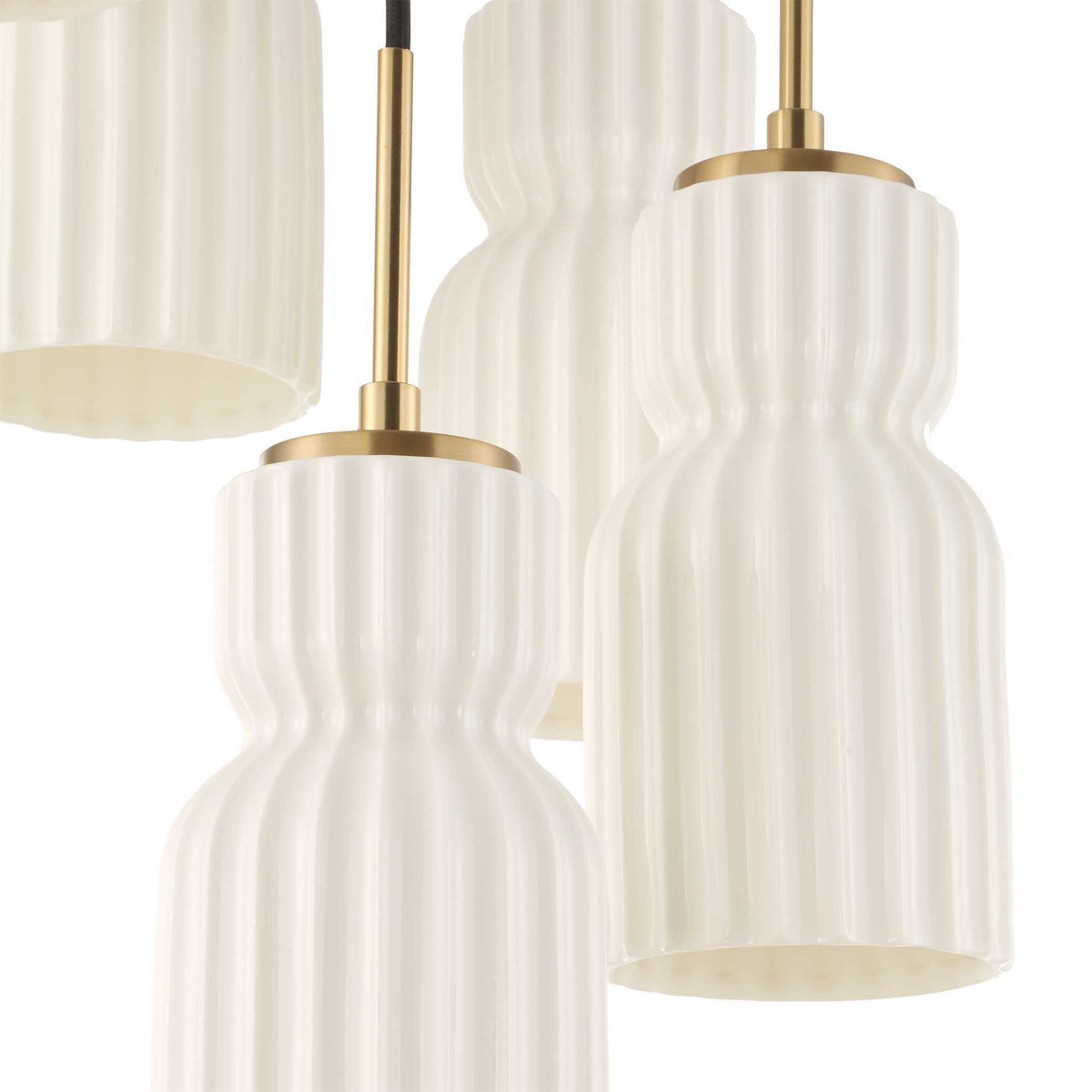 Vanier 5 Light Cluster Pendant - Gold by Uttermost - View 9