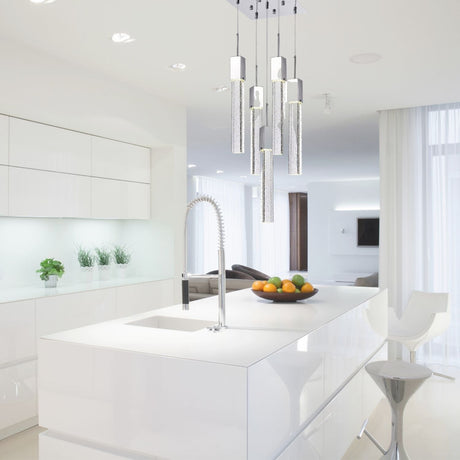 Rectangular Crystal Chandelier // XL 5 Light  | Finesse -  Home Elegance USA