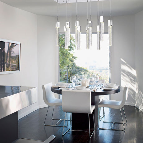 Rectangular Crystal Chandelier // XL 10 Light  | Finesse -  Home Elegance USA