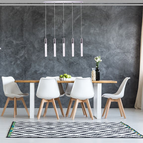 Acrylic Cylinder Chandelier // 5 Light  | Finesse - sold by Home Elegance USA