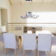 6 Petal Flower Dimmable LED Chandelier // Chrome  | Finesse -  Home Elegance USA