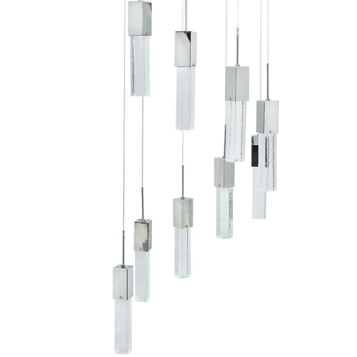 Rectangular Crystal Chandelier // 9 Light  | Finesse -  Home Elegance USA