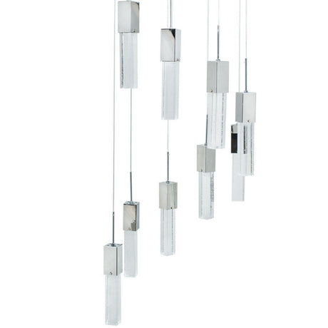 Rectangular Crystal Chandelier // 9 Light  | Finesse -  Home Elegance USA