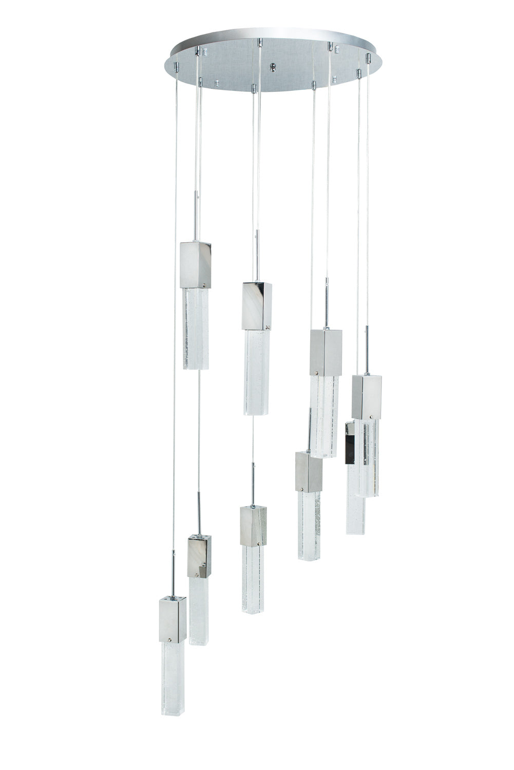 Rectangular Crystal Chandelier // 9 Light  | Finesse -  Home Elegance USA