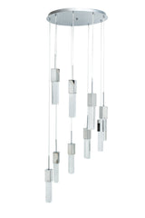 Rectangular Crystal Chandelier // 9 Light  | Finesse -  Home Elegance USA