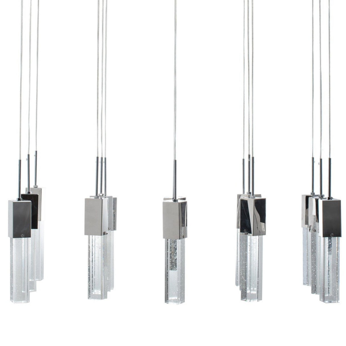 Rectangular Crystal Chandelier // 15 Light  | Finesse -  Home Elegance USA