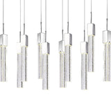 Rectangular Crystal Chandelier // XL 10 Light  | Finesse -  Home Elegance USA