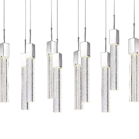 Rectangular Crystal Chandelier // XL 10 Light  | Finesse -  Home Elegance USA