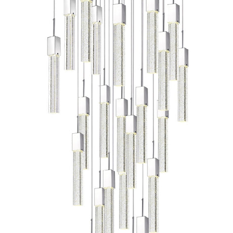 Rectangular Crystal Chandelier // XL 25 Light  | Finesse -  Home Elegance USA