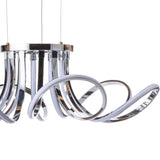 6 Petal Flower Dimmable LED Chandelier // Chrome  | Finesse -  Home Elegance USA