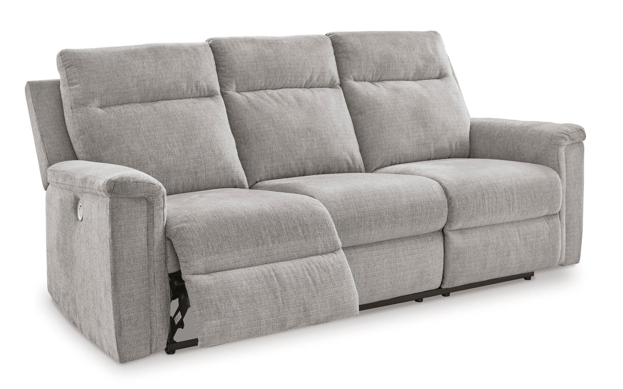 Ashley Ash Barnsana Reclining Power Sofa - Chenille - 3320187 - Home Elegance USA - 3