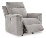 Ashley Ash Barnsana Power Rocker Recliner - Chenille | Home Elegance USA