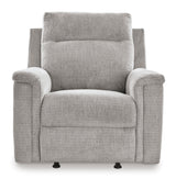 Ashley Ash Barnsana Power Rocker Recliner - Chenille | Home Elegance USA