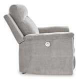 Ashley Ash Barnsana Power Rocker Recliner - Chenille | Home Elegance USA