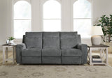 Ashley Gravel Barnsana Reclining Power Sofa - Chenille - 3320287 - Home Elegance USA - 5