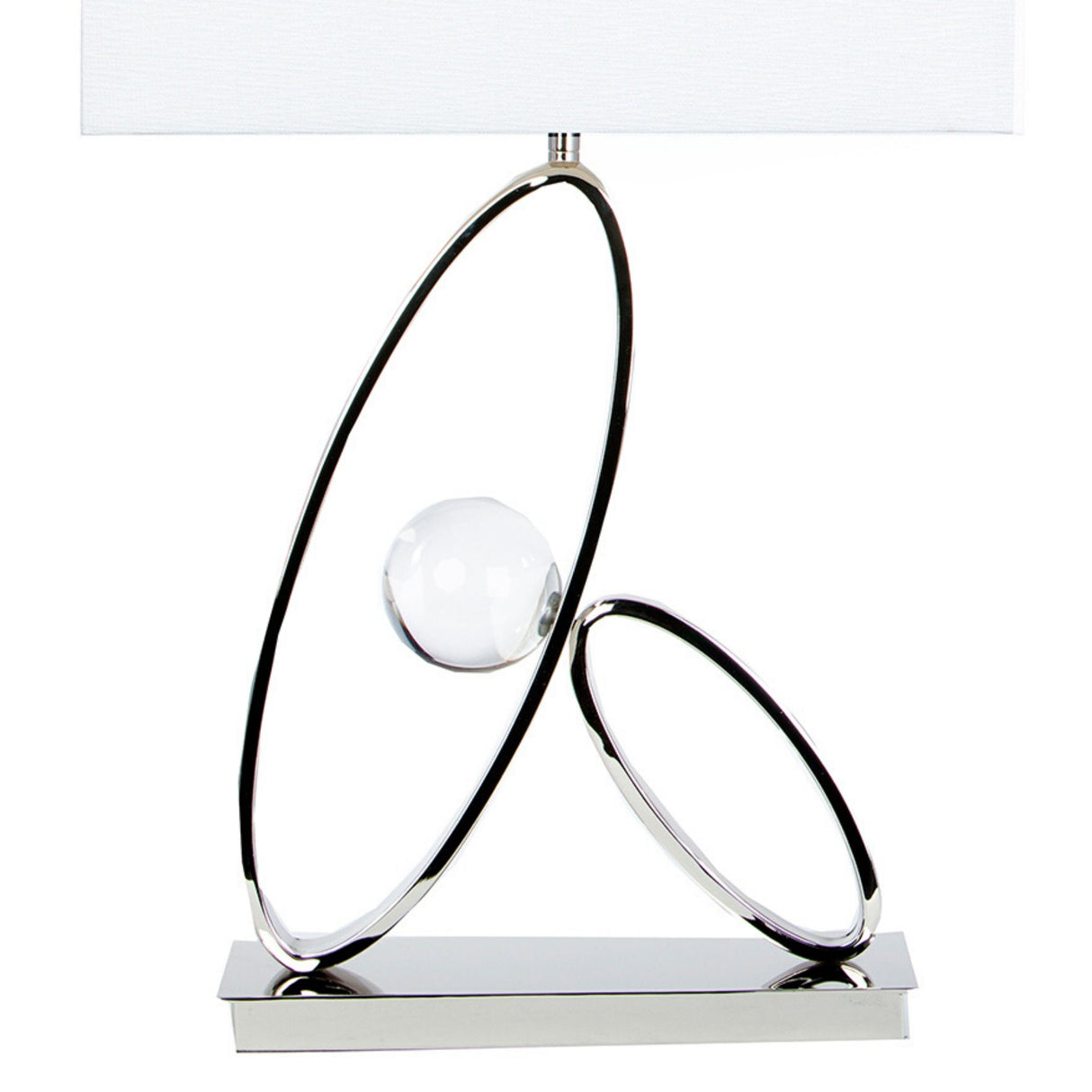 Ovals in Crystal Table Lamp // 1 Light  | Finesse - Home Elegance USA