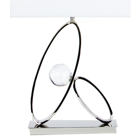 Ovals in Crystal Table Lamp // 1 Light  | Finesse - Home Elegance USA