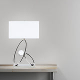 Ovals in Crystal Table Lamp // 1 Light  | Finesse - Home Elegance USA