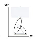 Ovals in Crystal Table Lamp // 1 Light  | Finesse - Home Elegance USA