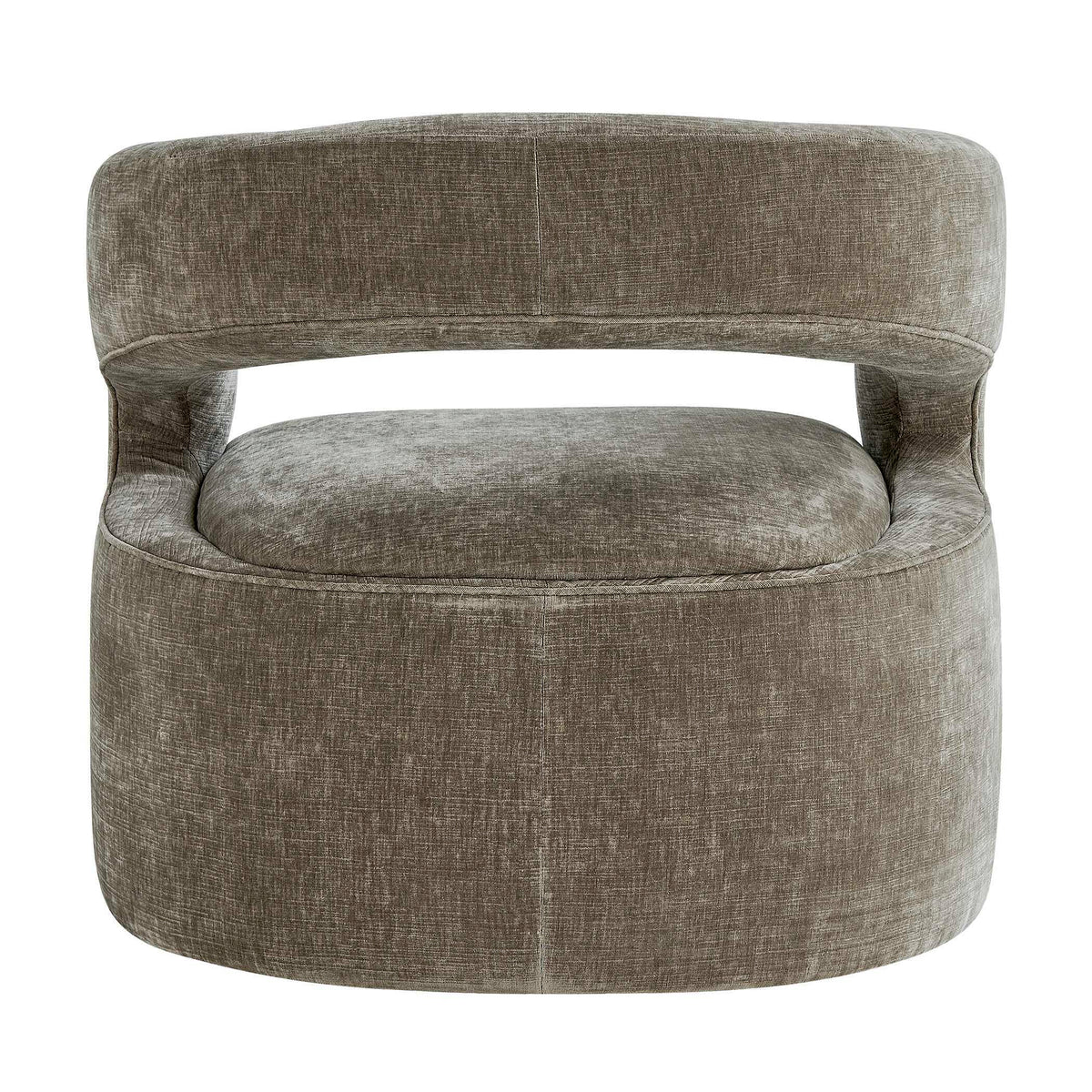 Breis Swivel Barrel Chair - Dark Gray by Uttermost - View 6