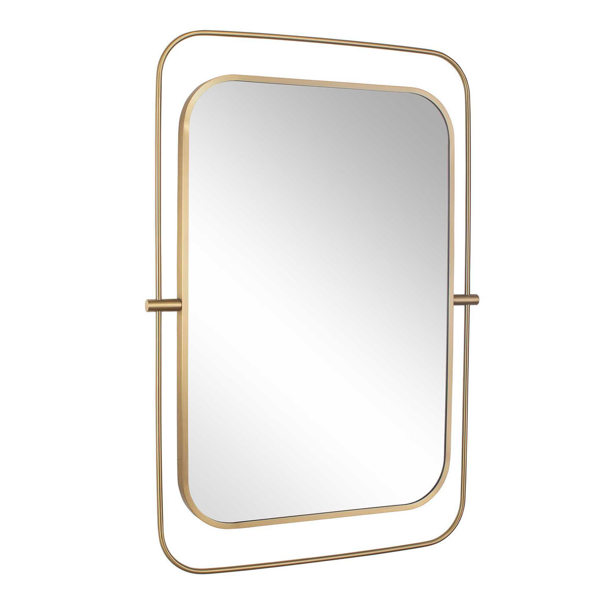 Moreni Mirror Brass - Gold by Uttermost - View 3