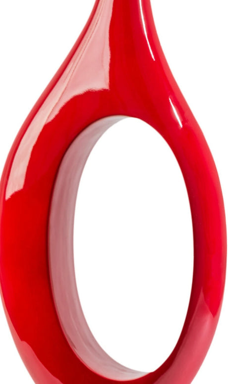 Trombone Vase // Small Red  | Finesse - sold by Home Elegance USA