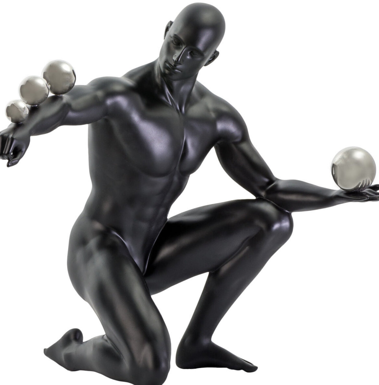 Jean Sculpture // Matte Black and Steel  | Finesse