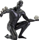 Jean Sculpture // Matte Black and Steel  | Finesse