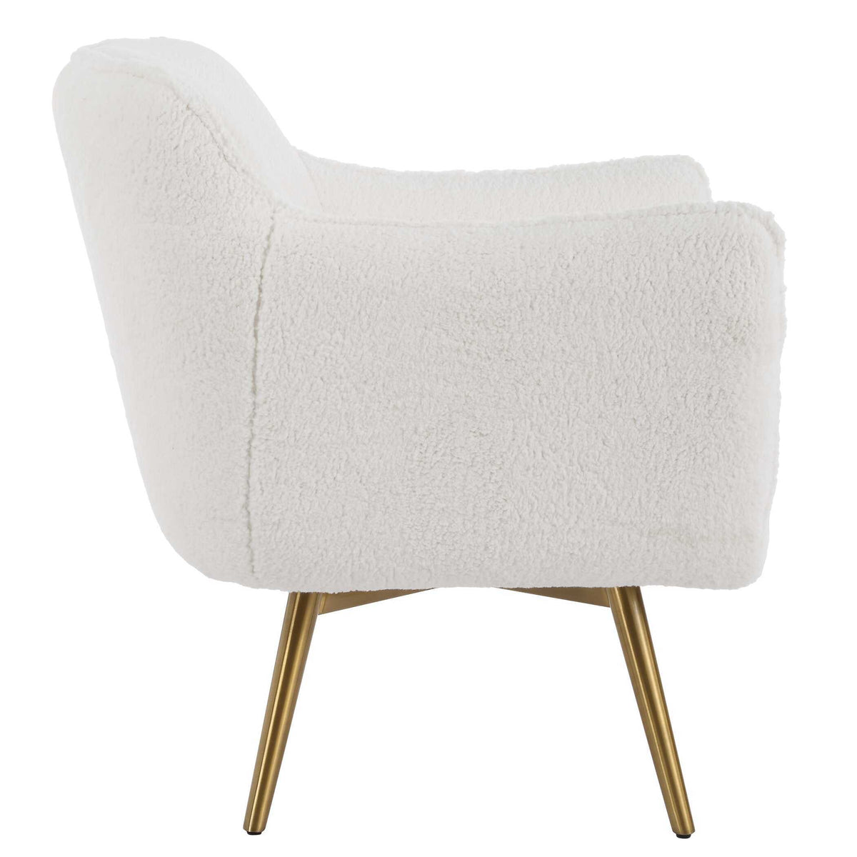Oasis White Swivel Chair by Uttermost - View 5