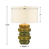Masau Table Lamp - Green by Uttermost - View 3