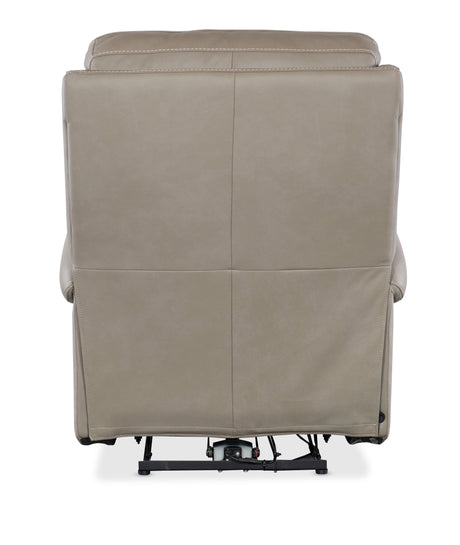 Somers Power Recliner With Power Headrest - Light Gray by Hooker Furniture - View 3