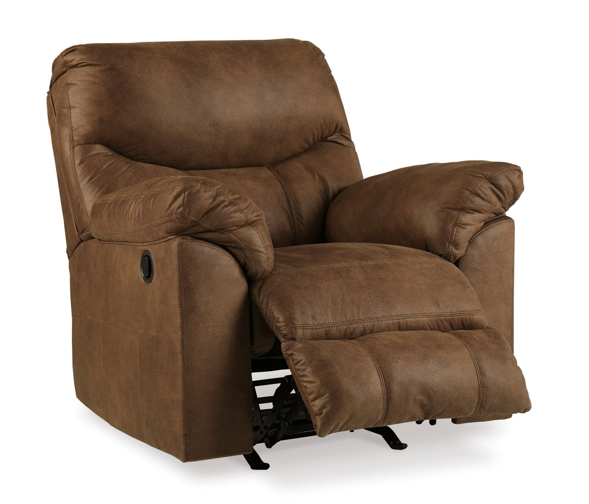 Ashley Bark Boxberg Rocker Recliner - Faux Leather | Home Elegance USA